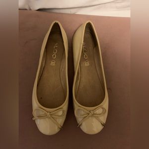 Aldo ballerina leather beige Flats size 6